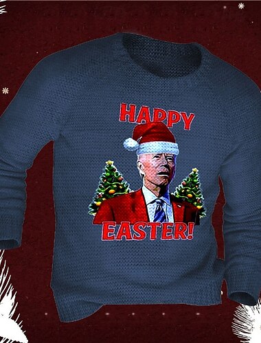  Hombre Árbol de Navidad "Pascua de Resurrección  " Suéter navideño feo Suéter de punto Prendas de punto Cuello Barco Moda Ropa de calle Design Navidad Vacaciones Ropa Cotidiana De Punto Manga Larga