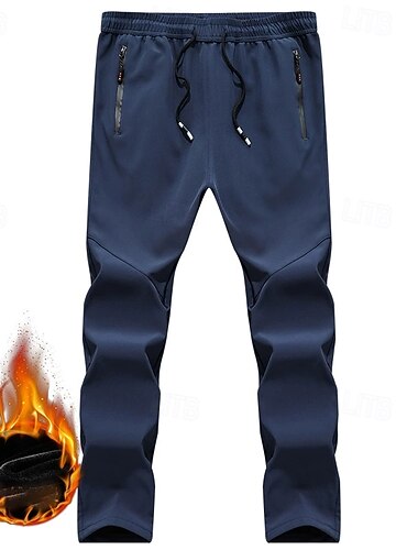  Dámské Kargo kalhoty Kalhoty Na běžné nošení Plus samet Plná délka Přírodní Bez vzoru Šňůrky Zahřívací Větruvzdorné Pohodlné ulice Dovolená Denní nošení Růžová Námořnická modř Černá Zima Běžný