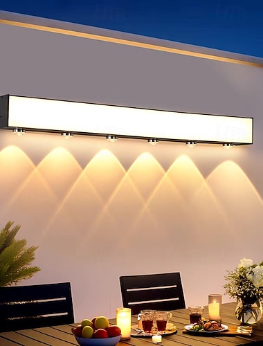  Led outdoor wand licht aluminium outdoor ip65 wasserdicht garten wall washer licht, balkon dekorative wand leuchte