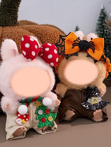  Halloweenské oblečení na panenky, sada oblečení pro panenky, roztomilý kostým, oblečky, doplňky pro panenku o velikosti 6,69 palce (bez panenky)
