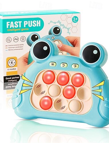  игра с быстрым нажатием пузырей для детей & взрослые, версия 2, игра Pop Light Up It, игрушка-фиджет, портативная игра, для мальчиков 8-12 лет & Сенсорные игрушки для девочек для детей-аутистов
