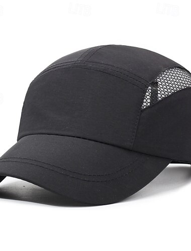  Casquette de Baseball Casquette de tennis Homme Mancherons Couleur Unie Classique Mode Séchage Rapide Respirant pour Tennis Base-ball Pickleball Été Noir Jaune Grise