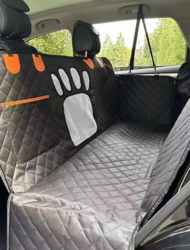  Pokrowiec na tylną część siedzeń samochodowych dla zwierząt wodoodporny i odporny na brud mat na podróż dla psa legowisko dla średnich i dużych psów