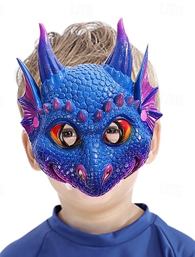  Accessoires pour cheveux Enfants Fille Actif Extérieur Vacances Halloween Dragon Motif des animaux PU Noir Rouge Bleu Taille unique