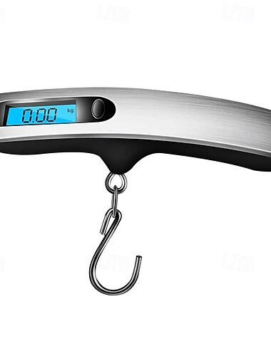  משקל נייד אלקטרוני עם וו מיני כף יד דיגיטלי משקל מטען עם וו קל משקל קפיץ משקל כלי לנסיעות ירקות שוק משקל תלייה נייד מכשיר מדידה
