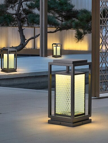  Εξωτερικά φώτα LED Solar Path 60cm Ακρυλικό μεταλλικό φως, μοντέρνο φωτιστικό κήπου, IP65 ανθεκτικό στις καιρικές συνθήκες, φωτιστικό δαπέδου κήπου