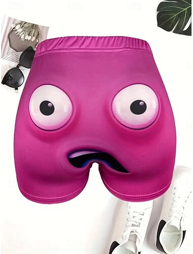  Per donna Chinos Shorts Vacanza Vintage Moda Corto Vita Alta Personaggio Fascia Elastica Stampa Comodo Morbido Confortevole Elasticizzato Vacanza Yoga Sport all'Aperto Nero Giallo Rosa Rosso Estate