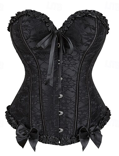  Rokoko Punk a gotika Viktoria Tarzı Korzet Korzet přes ňadra Gotická dívka Krajka Květinový Maškarní kostým Dámské předvečer Všech svatých Karneval Výkon Párty Dospělí Korzet