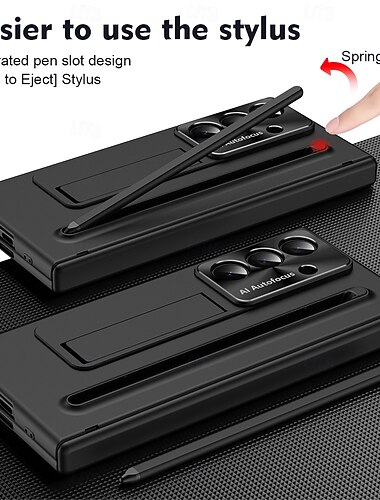  puhelin Etui Käyttötarkoitus Samsung Galaxy Z-taitto 7 Z Taita 6 Takakuori Tukijalka Iskunkestävä Retro PC