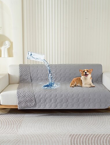  Cubierta de cama para mascotas a prueba de agua Protector de sofá antideslizante Cubierta de sofá a prueba de fugas y colchón para perros y gatos