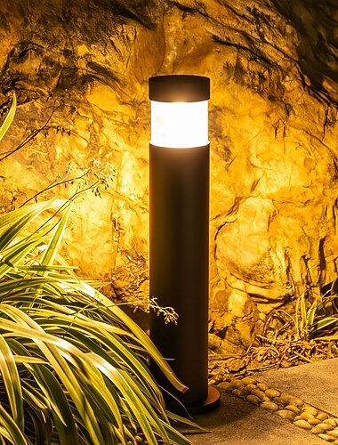  Εξωτερικά φώτα LED 60cm ακρυλικό μεταλλικό φως, μοντέρνο φωτιστικό κήπου, IP65 ανθεκτικό στις καιρικές συνθήκες, φωτιστικό δαπέδου κήπου
