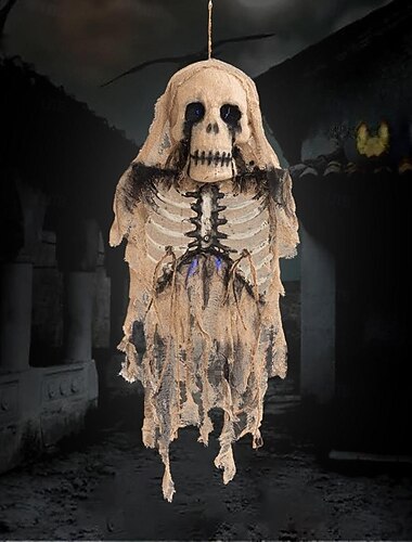  Scheletro appeso fantasma scena horror prop teschi ciondolo esterno 75 cmx35 cm casa &biglietti d'auguri per il giardino &forniture per feste, forniture per feste, decorazioni per feste