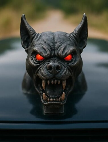  demonikoiden auton konepeltikoriste 3d-auton demonikoiden koriste murisevien demonikoiden pään konepeltikoristeet veistos sopii kaikentyyppisille autoille