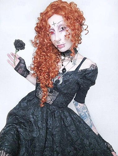  Punk a gotika Mini Šaty Čerodějnice Gotická dívka Krajka Pod rameny pavoučí síť Haç Maškarní kostým Dámské předvečer Všech svatých Karneval Výkon Párty Dospělí Šaty