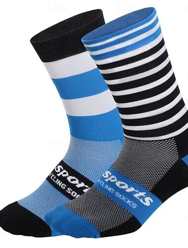  Sukat Pyöräilysukat Pyörän sukat Urheilusukat Retkeily ja vaellus Vaellus Ulkoliikunta Pyörä / Pyöräily Erittäin elastinen Mukava Hengittävä 1 pari Raita Kurvi Kirjain ja numero Nylon Spandex Vihre