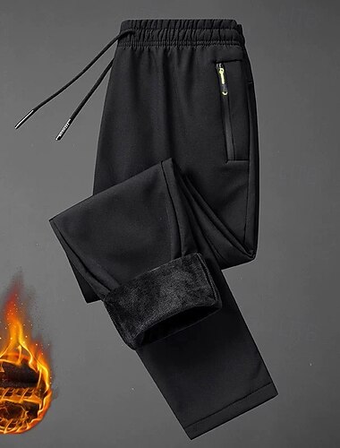  Dámské Kargo kalhoty Tepláky Kalhoty Na běžné nošení Plus samet Plná délka Přírodní Bez vzoru Šňůrky Zahřívací Větruvzdorné Pohodlné ulice Dovolená Denní nošení Černá Šedivá Zima Běžný