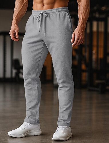  Per uomo Pantaloni da tuta Pantaloni Pantaloni casual Pantaloni della tuta a gamba dritta Coulisse Tasca Elastico in vita Semplice Comodità Lunghezza intera Sport all'Aperto Casuale Quotidiano