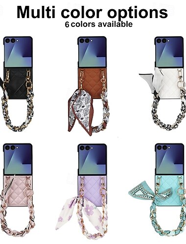  puhelin Etui Käyttötarkoitus Samsung Galaxy Z-kääntö 7 Z Flip 6 Z Flip 5 Z Flip 4 Takakuori Lanyardin kanssa Iskunkestävä Retro TPU PU-nahka