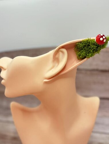  Elf předvečer Všech svatých Ear Cuffs Fantazie Dětské Dospělé Dámské Dívčí předvečer Všech svatých Karneval Výkon Párty Jednoduché Halloweenské kostýmy Oblékněte se
