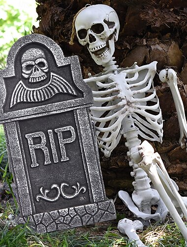  Halloween skum gravsten rip rædsel multi-stil uhyggelig realistisk scene layout prank rekvisitter spøgelsesfestival havedekoration kirkegård gravsten festartikler