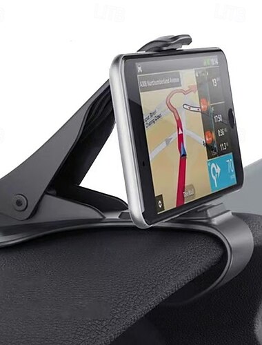  מחזיק קליפס לטלפון לרכב אוניברסלי, מעמד ללוח מחוונים מגנטי, מסתובב 360 מעלות, מתכוונן לטלפון סלולרי ברכב, תואם לכל הסמארטפונים והטאבלטים