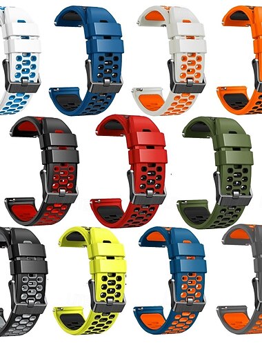  להקת שעונים חכמה מותאם ל Garmin Samsung Huawei Amazfit Polar Xiaomi Ticwatch Watch 3 Pro, Watch 2 Classic, Watch GT 3 Pro / 2 Pro / 2e / Runner / Active / 42mm / 46mm, Honor Magnic 2 GS 3i GTR 4/3