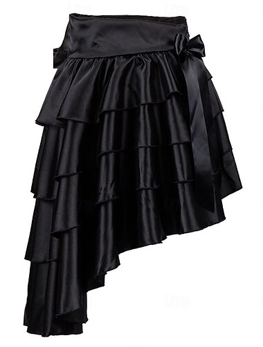  Retro / vintage Punk og gotisk Steampunk Skjørt Goth Girl Med rysjer Kostyme Dame fantasi Steampunk Maskerade Fritid / hverdag Voksen Skjørte Alle årstider