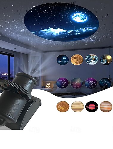  Galakse Planetarium Projektor Julelys Stjernelys Overskrifter til Bil Indendørs Korridor LED Væglys og Udendørs Camping HD Billede Justerbart Fokus
