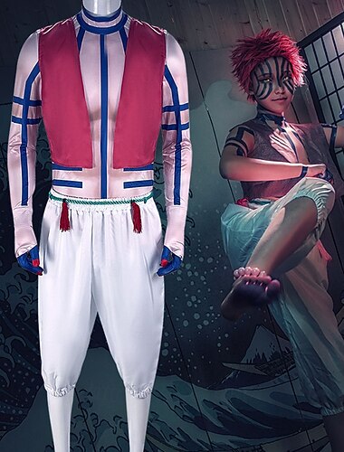  Akaza Komaji Anime Felszerelések Jelmez Cosplay öltönyök Mindszentek napja Farsang Teljesítmény Comic Con Anime Expo Jelmez Kompatibilitás Férfi Felnőttek