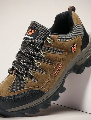 Pánské odolné turistické boty s protiskluzovou podrážkou, nárazy tlumící outdoorové trekingové tenisky pro lezení, kempování a cestování   Pánské odolné turistické boty s protiskluzovou podrážkou, nárazy tlumící outdoorové trekingové tenisky pro lezení, kempování a cestování