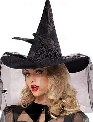  Čerodějnice předvečer Všech svatých Klobouky Dospělé Dámské předvečer Všech svatých Karneval Výkon Párty Jednoduché Halloweenské kostýmy Oblékněte se
