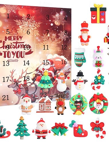 karácsonyi adventi naptár 2025 rejtélyes doboz 24 darabos klasszikus babafigurával díszek gyerekeknek felnőtteknek tinédzsereknek karácsonyi visszaszámláló naptár karácsonyi meglepetés ajándékok
