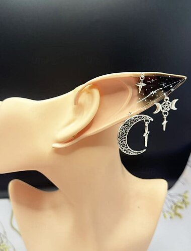  Elf předvečer Všech svatých Ear Cuffs Fantazie Legrační kostým Dospělé Dámské předvečer Všech svatých Karneval Výkon Párty Jednoduché Halloweenské kostýmy Oblékněte se