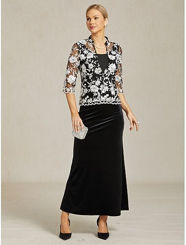  Dame Dressy topper Blonde topper Blomstret Elegant Årgang Høyhalset Svart Sommer Vår Høst