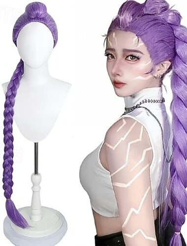 K-pop paruky pro cosplay, lovce démonů, dámské paruky, kostým Rumi, paruky pro dospělé, anime, halloweenské doplňky, rekvizity