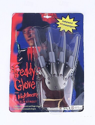  Фрэдди Крюгер День всех святых Перчатки Кошмар на улице Вязов Ужас Страшный Ужас Страшный костюм Взрослые Муж. Жен. Хэллоуин Карнавал Выступление Для вечеринок Легкие костюмы на Хэллоуин Одеваемся