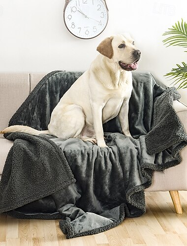  Wodoodporny koc dla zwierząt flanelowy koc Sherpa gruby miś dla psa miękki koc z bawełny i aksamitu