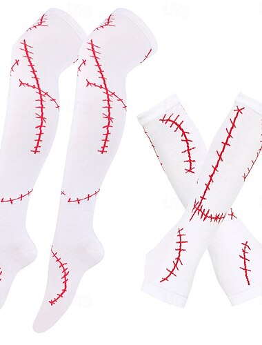  Sally Halloween Käsineet Tarvikesarja Sukat Painajainen ennen joulua Kauhu Pelottava puku Aikuisten Naisten Halloween Karnevaali Suoritus Juhla Helppoja Halloween-asuja Pukeudu