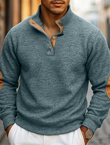  Męskie Bluza dresowa Zjechać na pobocze Czarny Burgundowy Granatowy Królewski błękit Zielony Stójka Kolorowy blok Niejednolita całość Sport i turystyka Codzienny Święto Moda miejska Codzienny Obuwie