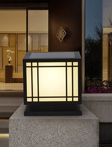  Lampada da esterno a LED, lampada da terra impermeabile, per cortile, portico, patio, esterno, terrazza, garage, cortile, lanterna da terra esterna