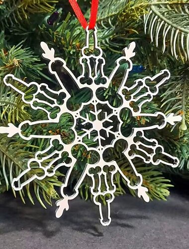  joulu hauskat lumihiutalekoristeet ruostumattomasta teräksestä luovat joulukuusi roikkuvat koristeet lomatarvikkeet