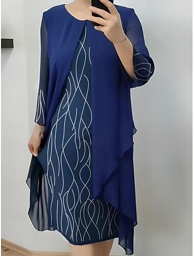  Pentru femei Rochie Lunga Rochie Maxi Rochie casual Rochie de Cocktail Rochie pentru invitata de nunta Rochii din Șifon Elegant Stilat Casual Petrecere Zilnic Logodnă Fit regulat Simplu Fără manșon