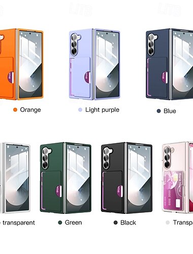  puhelin Etui Käyttötarkoitus Samsung Galaxy Z-taitto 7 Z Taita 6 Takakuori Korttipaikka Iskunkestävä Retro PC