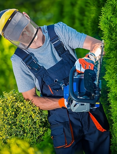  maschera di sicurezza industriale per impieghi gravosi con visiera antiurto e fascia regolabile &fascia antisudore lavabile - per lavori di molatura, edilizia, officina, giardinaggio - compatibile con