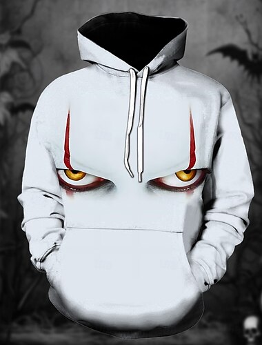 זה פניוויס קפוצ'ון Pullover דמות גרפי עבור בגדי ריקוד גברים בגדי ריקוד נשים יוניסקס מבוגרים האלווין (ליל כל הקדושים) קרנבל הדפסת תלת מימד הצגה מפלגה