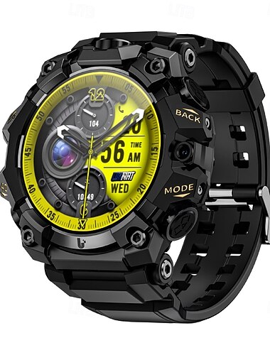  Montre connectée Lokmat AppLLP 2 Pro, écran 1,508 pouce, 4G LTE, podomètre, notifications d'appels, suivi d'activité, compatible Android et iOS, unisexe, GPS, appels mains libres, contrôle multimédia, IPX-3, 57 mm.