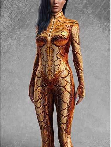  Wzorzyste garnitury Zentai Kostium Cosplay Body Drukowanie Strój karnawałowy Kombinezon zentai Męskie Damskie Dla chłopców seksowny kostium Halloween Kostium na Spektakl Impreza Bal maskowy Dla