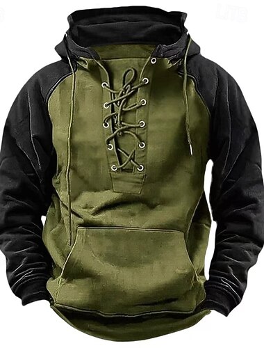  Per uomo Felpa con cappuccio Felpa con cappuccio tattica Rosso bordeaux Nero Verde militare Blu marino Cachi Con Cappuccio Semplice Allacciato Cerniera Blocco di colore Sport & Outdoor Casuale