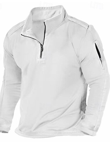 Per uomo Maglione Nero Bianco Blu marino Blu Cachi Bavero Semplice Patchwork senza stampa Poliestere Casual Autunno & Inverno Abbigliamento Felpe con cappuccio Felpe