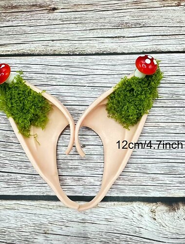  Alv Halloween Ear Cuffs fantasi Barne Voksne Dame Jente Halloween Karneval Ytelse Fest Enkle Halloween-kostymer Kle deg opp